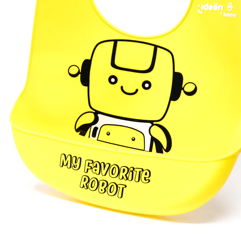 Babero de Silicona Antiderrames – “My Favorite Robot” - Image 3
