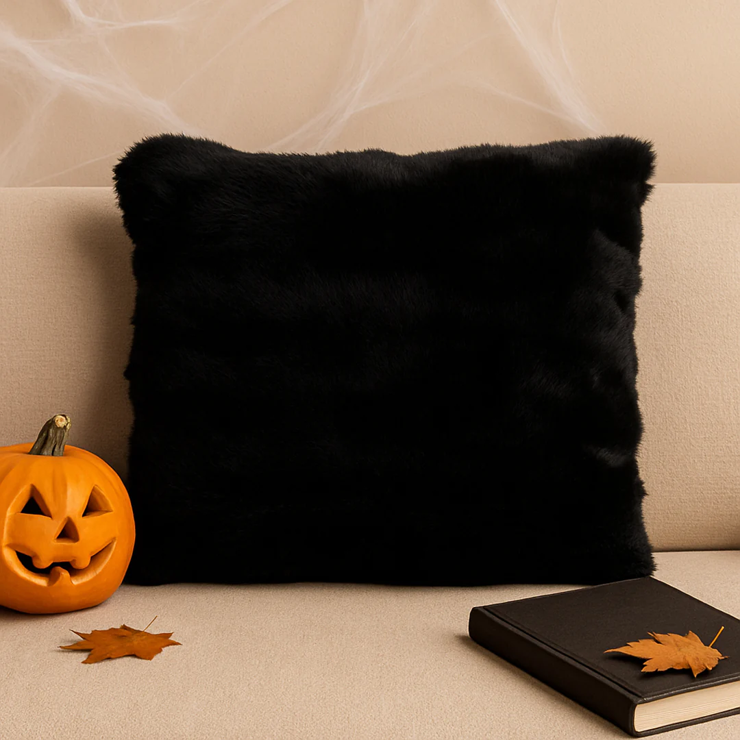 Cojín Suave Cuadrado Negro - 45CM - Image 3