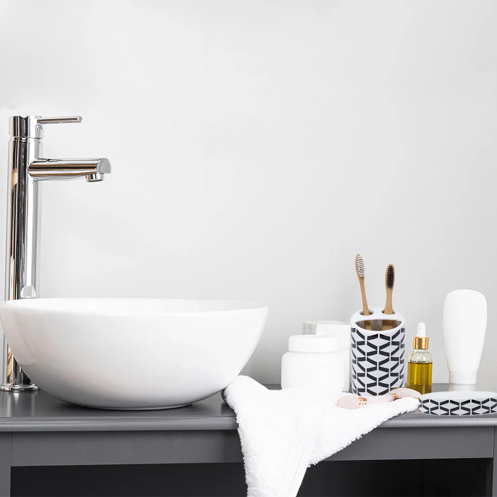 Jabonera de Cerámica - Blanca/Negro - Image 4