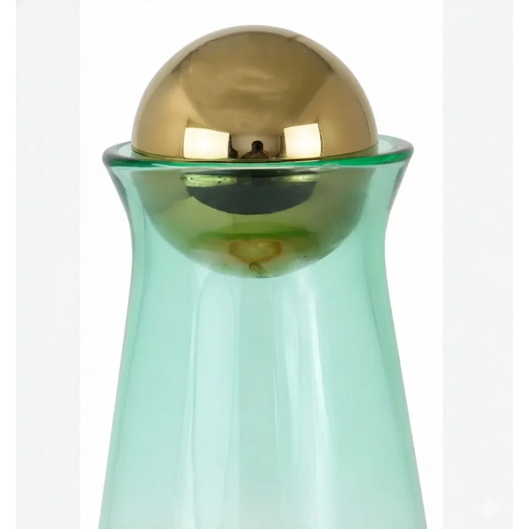 Jarra de Cristal Ámbar a Menta con Tapón Esférico - 950ml - Image 3