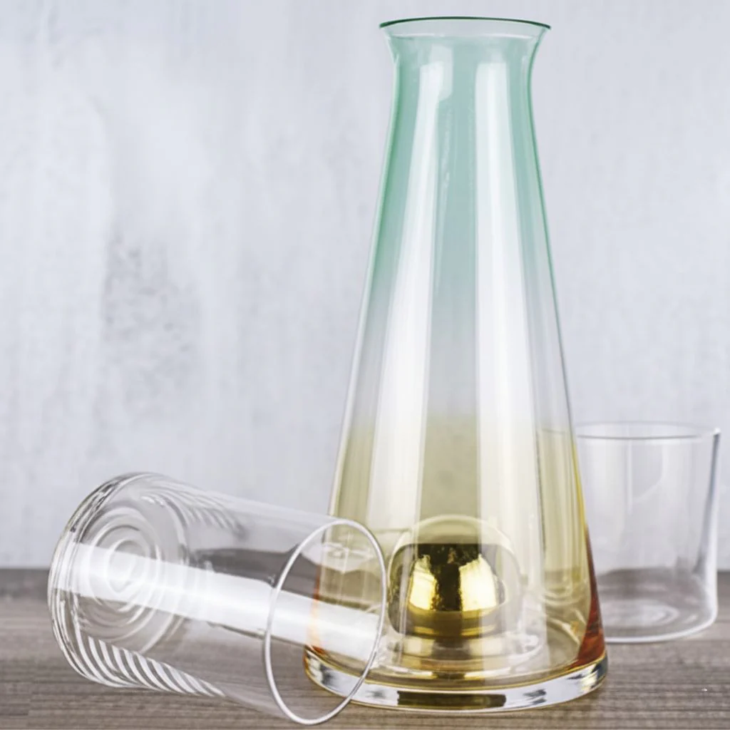 Jarra de Cristal Ámbar a Menta con Tapón Esférico - 950ml - Image 4