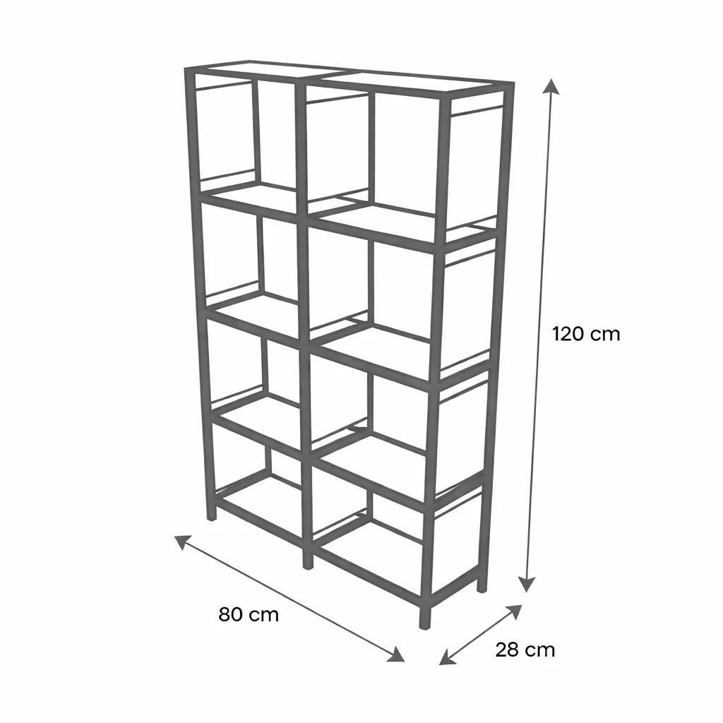 Organizador de Estructura Metal/Plástico 5 Niveles - Azul - Image 4