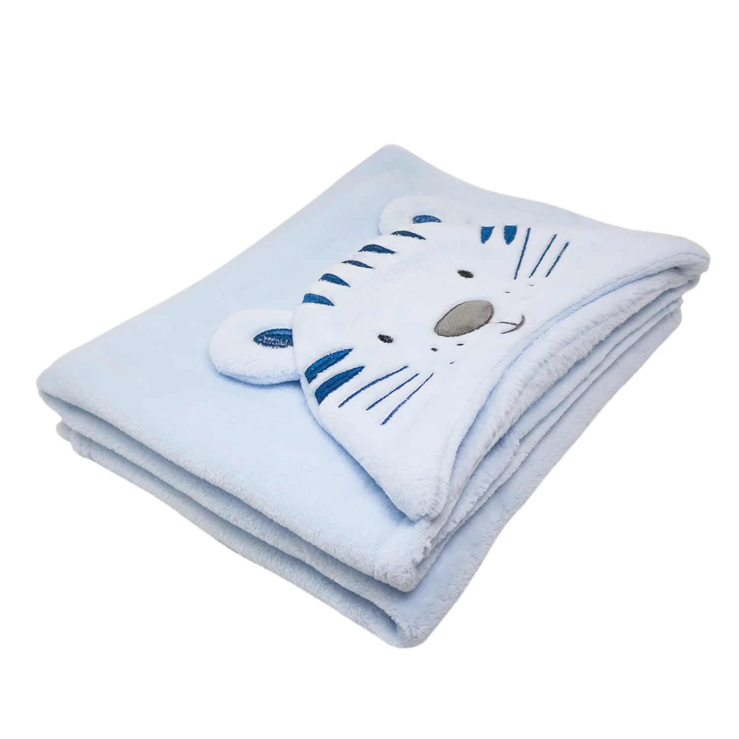 Manta para Bebé con Capucha – Foca Azul - Image 3