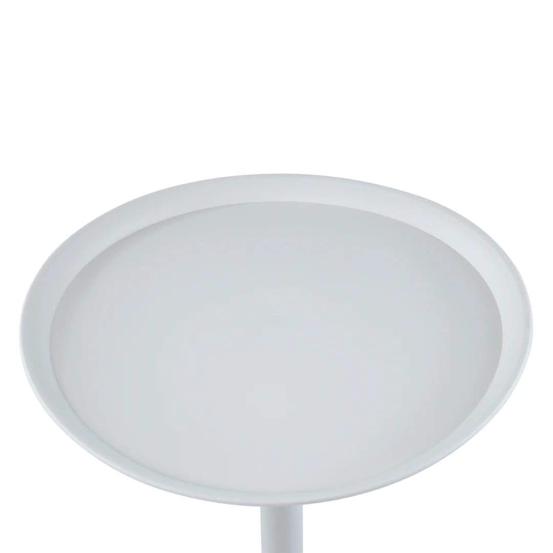 Mesa Auxiliar Redonda “Tulipán” - Color Blanco - Image 3