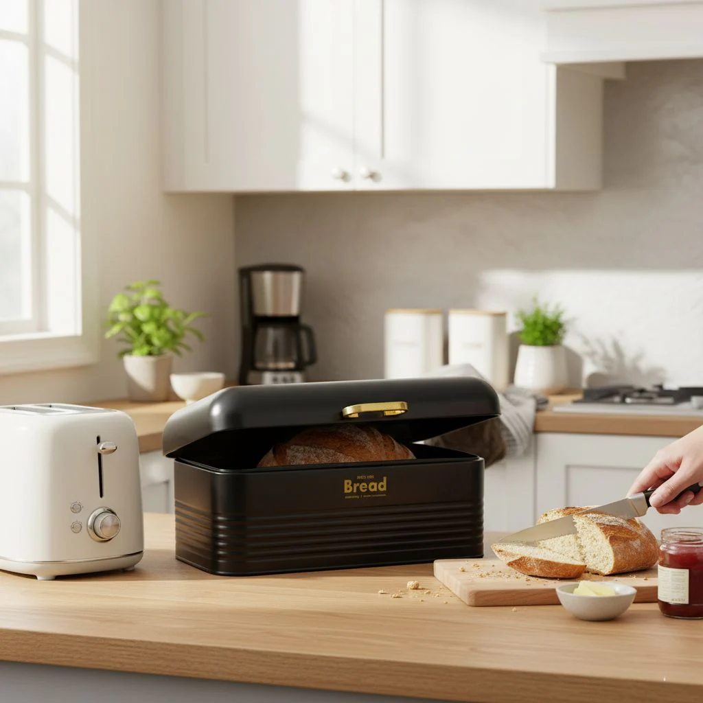 Recipiente Contenedor Metálico Negro - Panera - Image 4