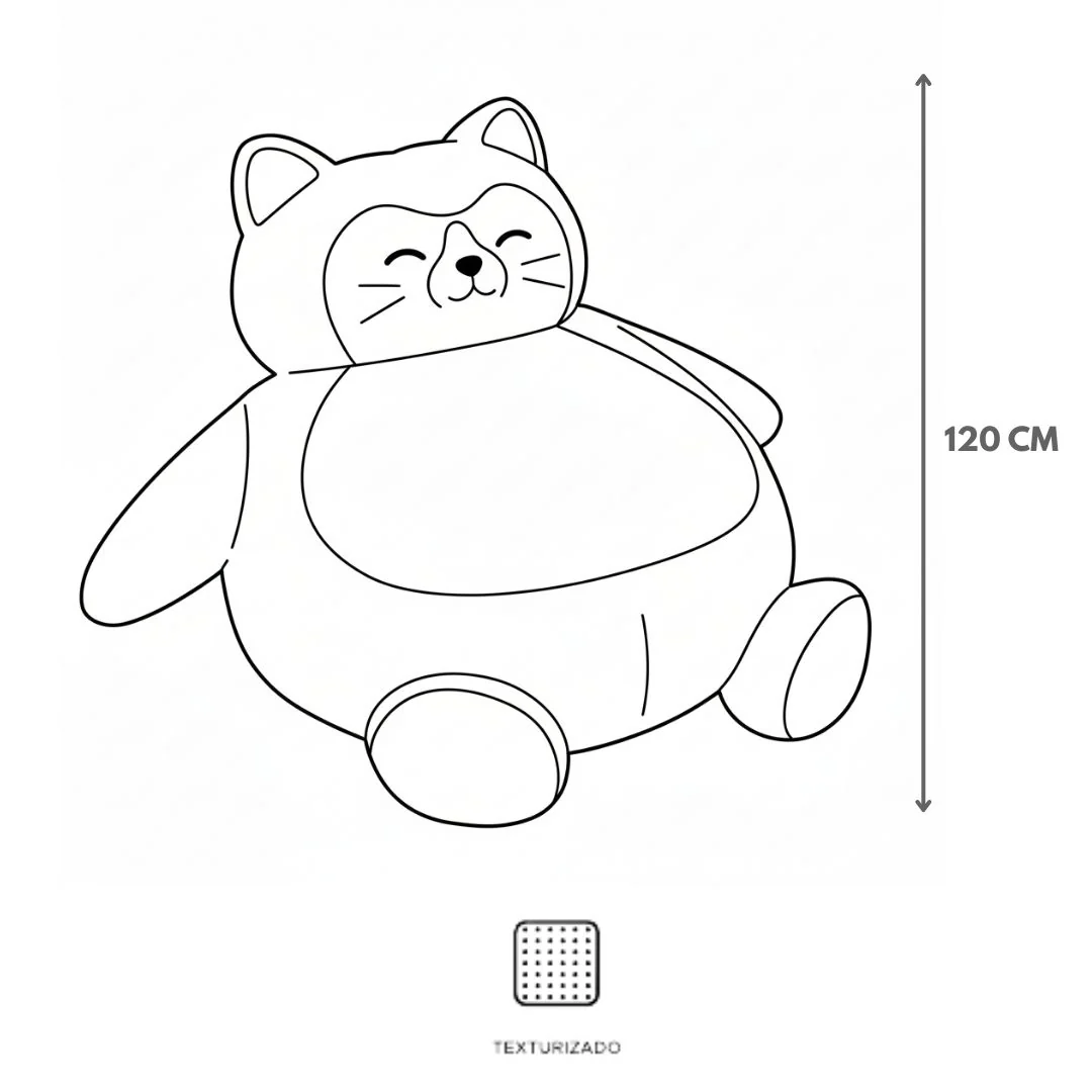 Sofá Tipo Puff “Gato Gris” - Image 6