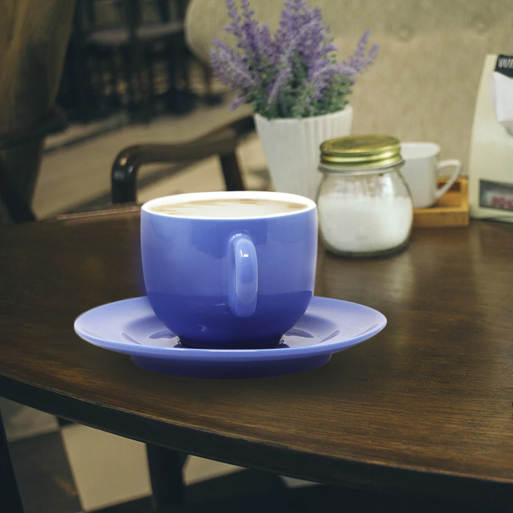 Taza y Platillo Cerámica Azul Mate - 270 ml - Image 10