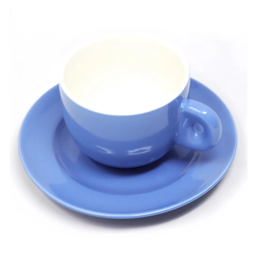 Taza y Platillo Cerámica Azul Mate - 270 ml - Image 6