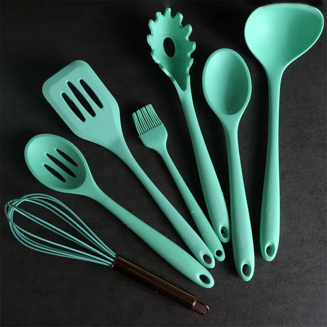 Juego de Utensilios de Silicona, Color Menta - 10 pzs - Image 4